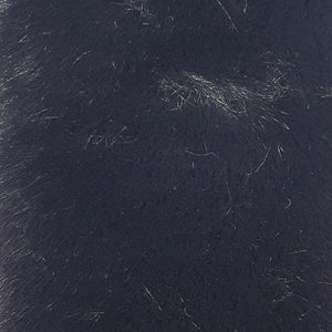 Fake Mink Heavy Faux Fur Fabric-Black
