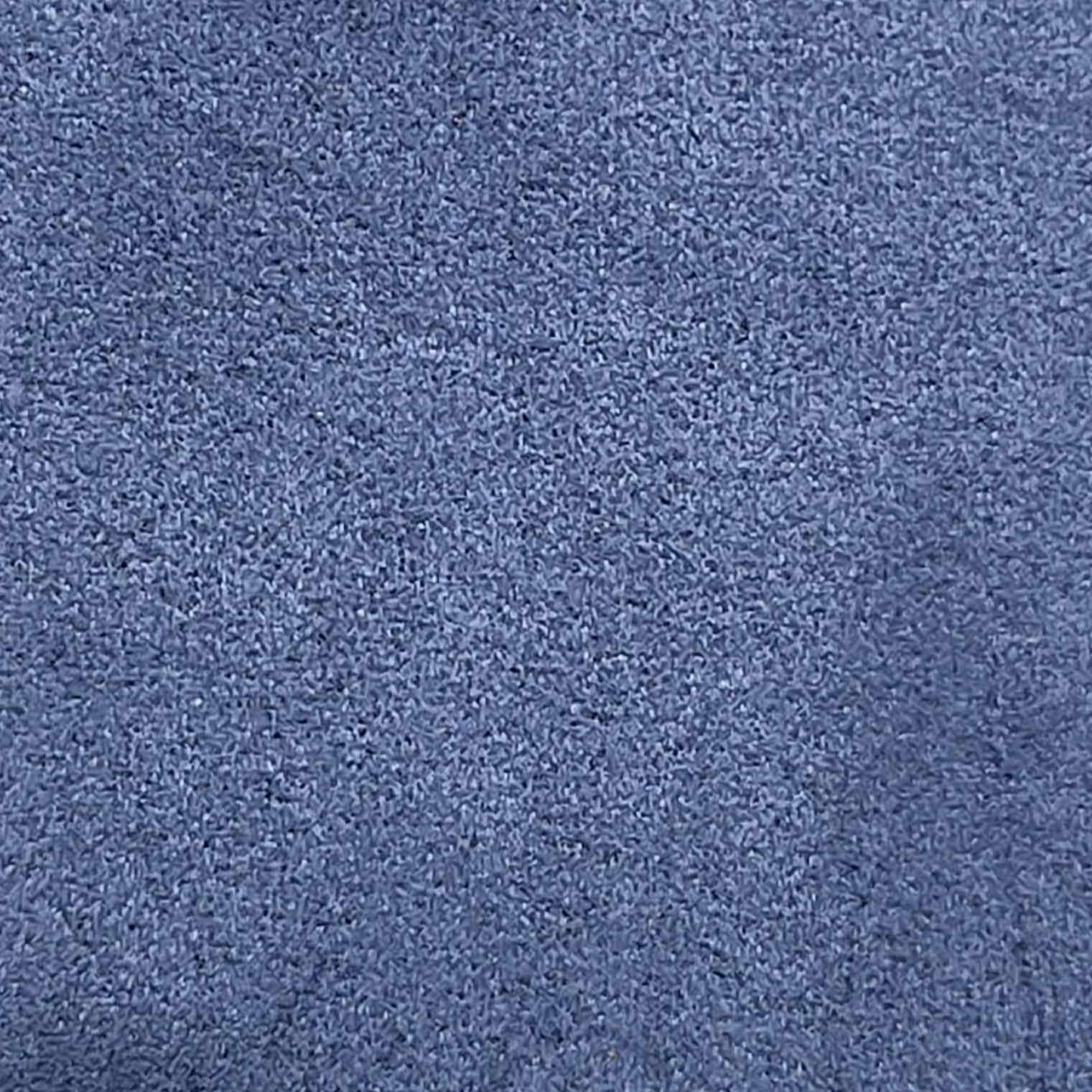 Suede Poly Span Fabric-Denim