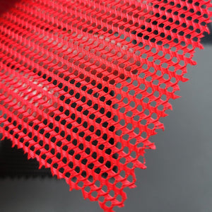 Poly Hard Mesh Fabric | FAB1133 | 1.Red, 2.White, 3.Blue, 4.Black, 5.Orange, 6.Blue, 7.Black by Fabricis.com #