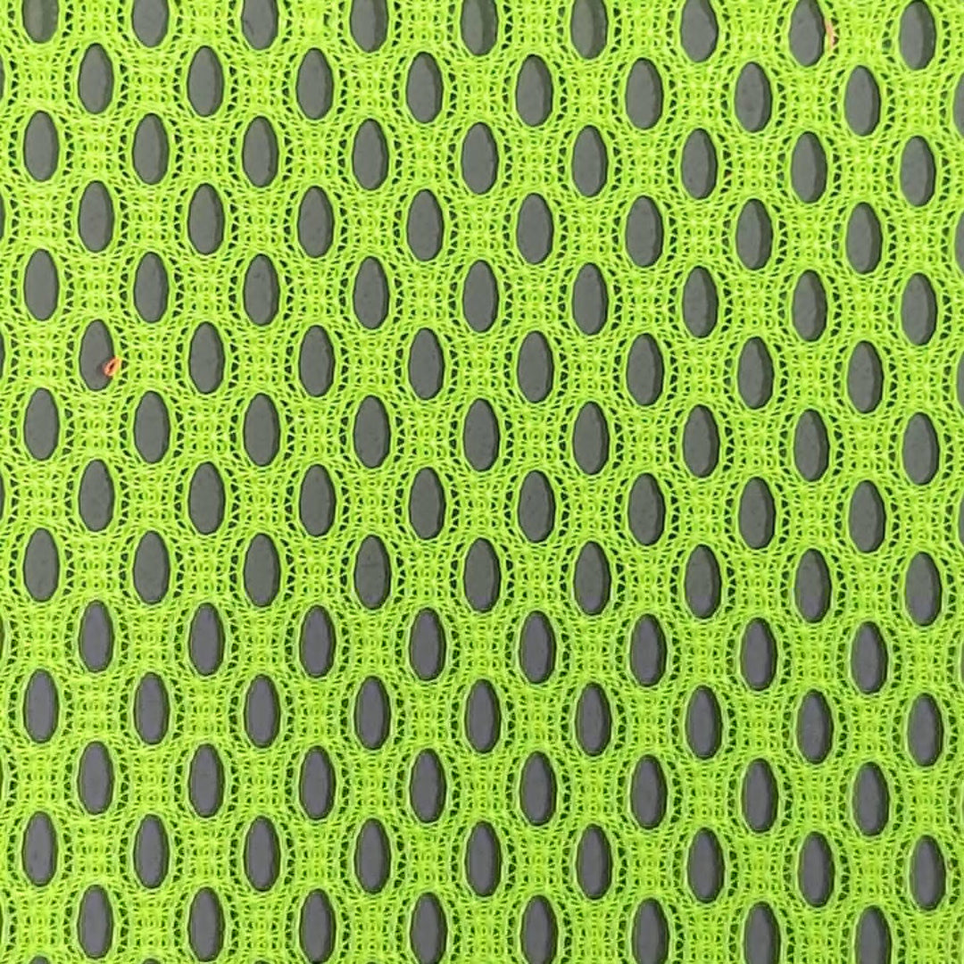 1.Green-2.Orange-3.Green-4.Pink-5.Black - French Hard Poly Mesh Fabric - FAB 1135