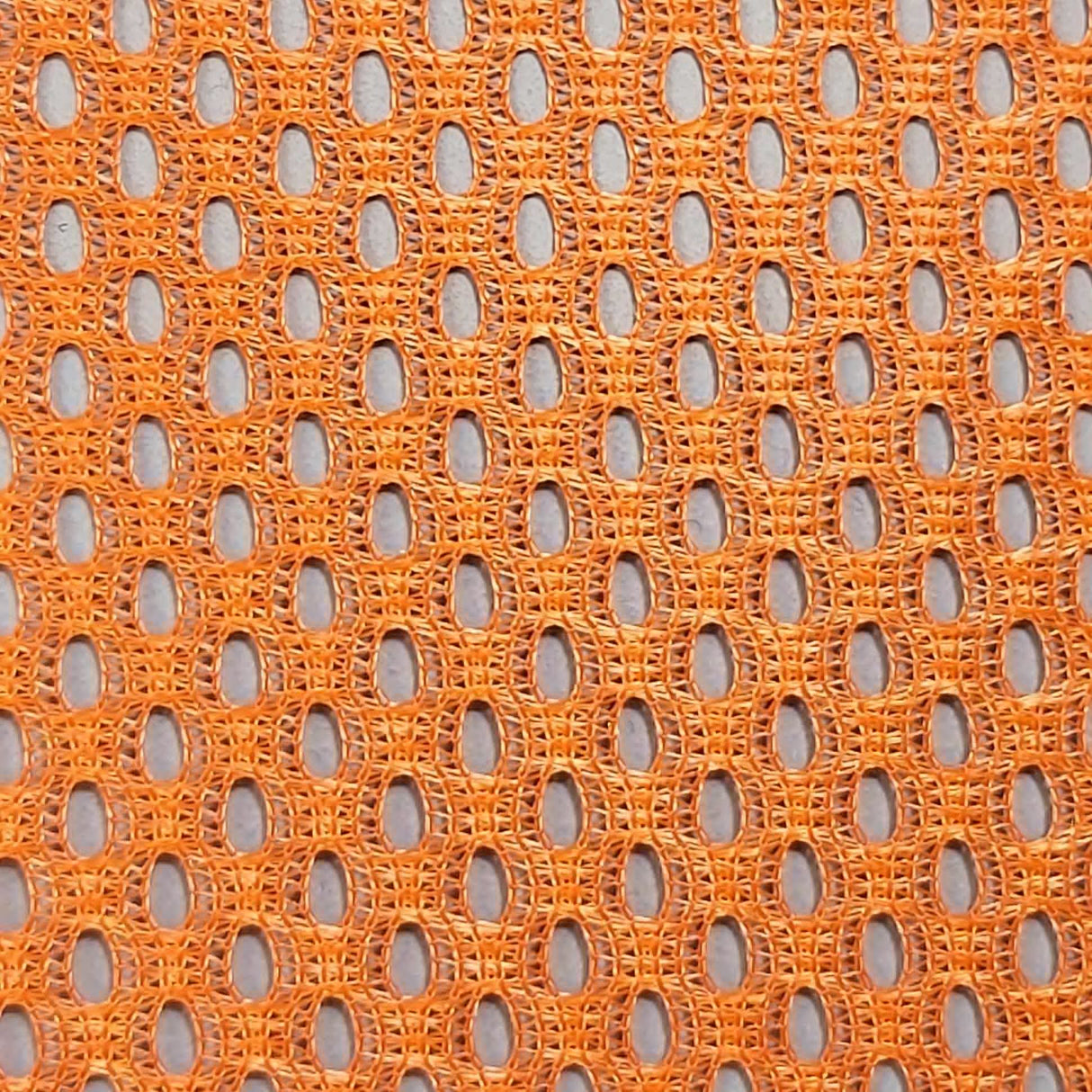 French Hard Poly Mesh Fabric-Orange