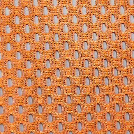 French Hard Poly Mesh Fabric-Orange