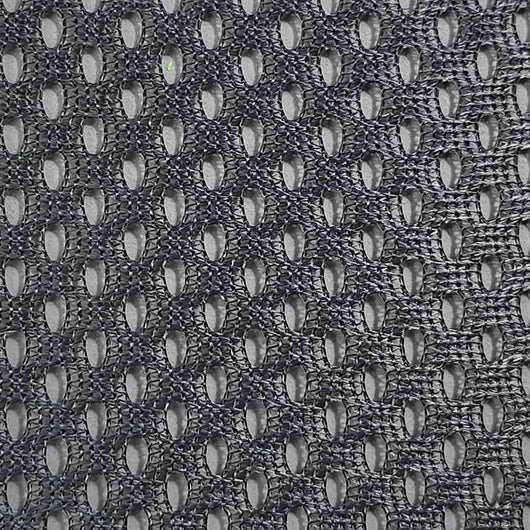 French Hard Poly Mesh Fabric-Charcoal