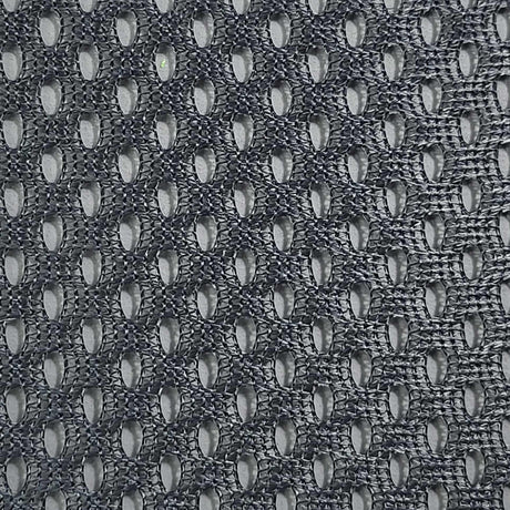 French Hard Poly Mesh Fabric-Charcoal