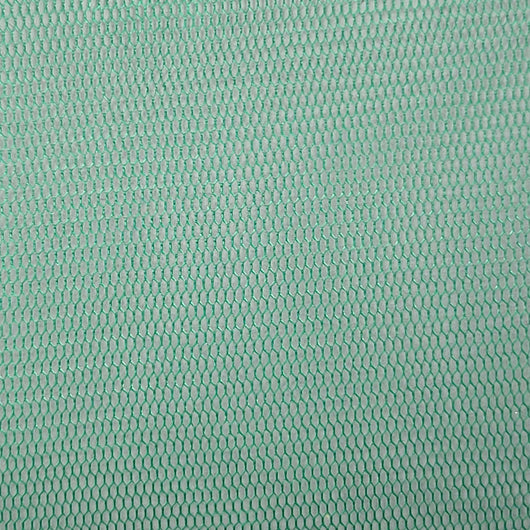 Hexagon Hard Poly Mesh Fabric-Green
