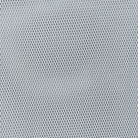 Hexagon Hard Poly Mesh Fabric-Ivory