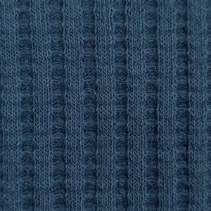 Waffle Cotton Polyester Spandex Woven Fabric-Chambray