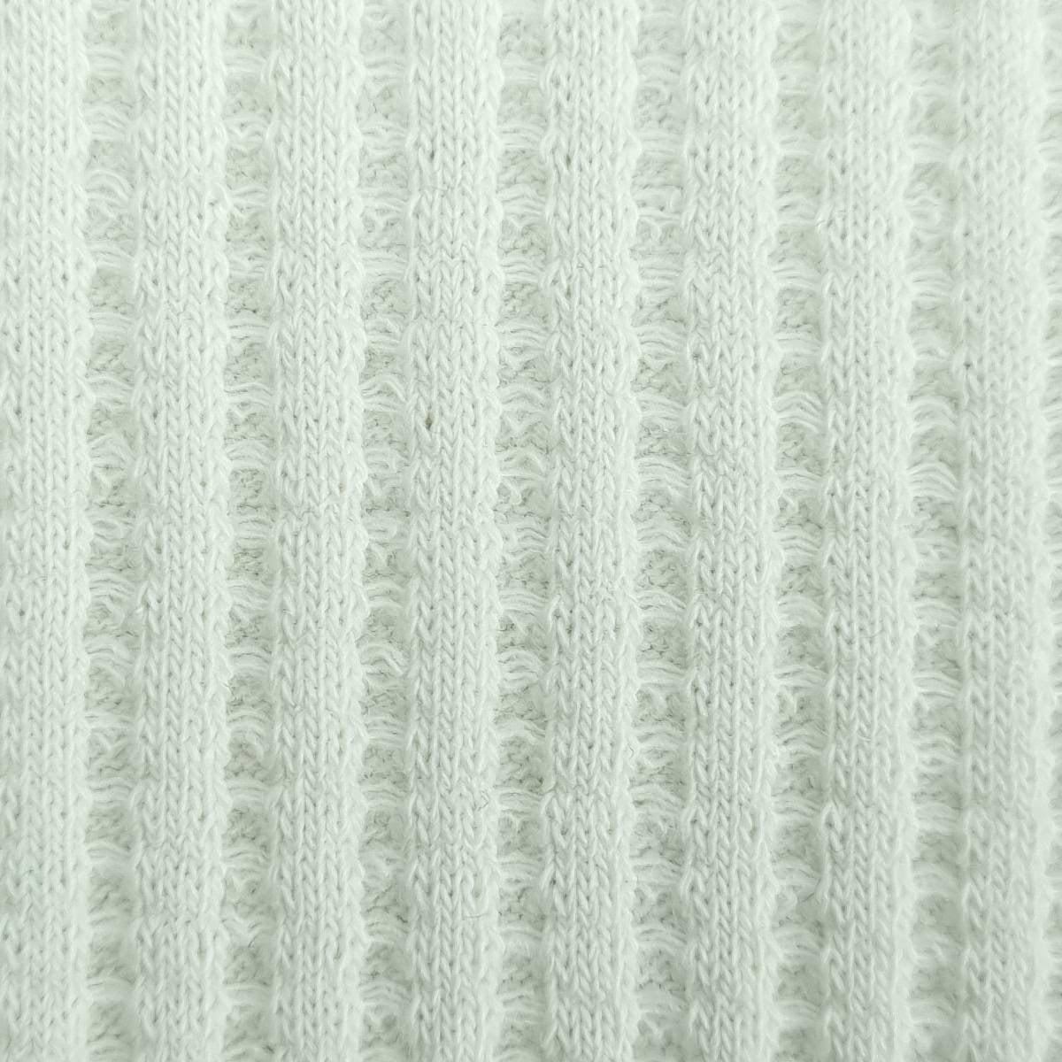 Waffle Cotton Polyester Spandex Woven Fabric-Ivory