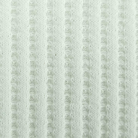 Waffle Cotton Polyester Spandex Woven Fabric-Ivory