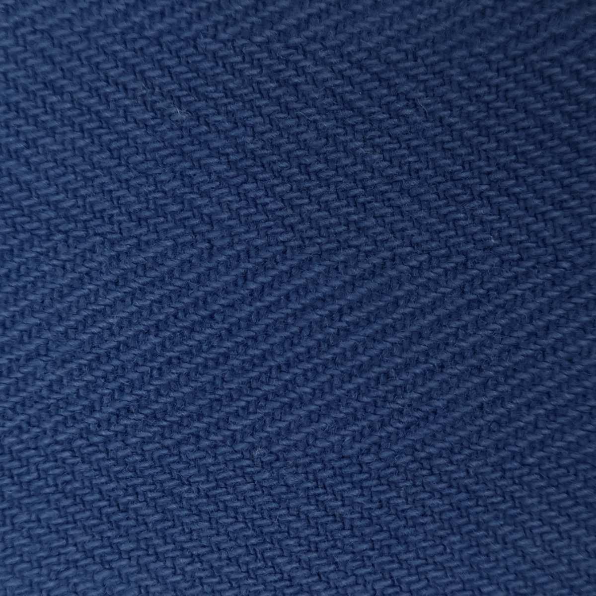 5'S Herringbone Cotton Woven Fabric-Facebook Blue