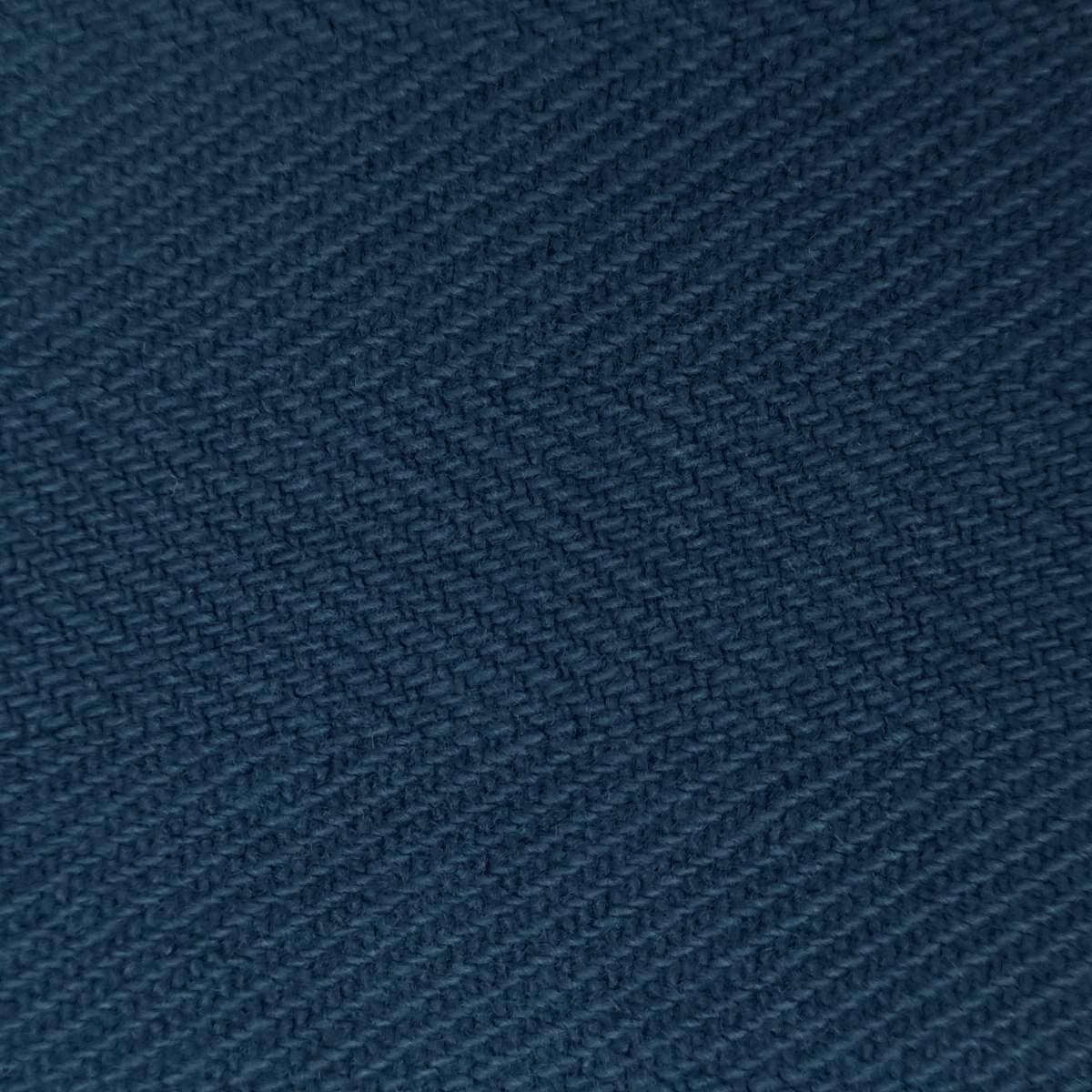 5'S Herringbone Cotton Woven Fabric-Chathams Blue
