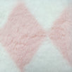 Diamond Faux Fur Fabric | FAB1197 | 1.White/Stone, 2.Punch/Black, 3.White/Rose, 4.White/Coffee, 5.White/Lilac, 6.Sand/Brown, 7.White/Navy, 8.White/Black by Fabricis.com #