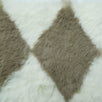 Diamond Faux Fur Fabric | FAB1197 | 1.White/Stone, 2.Punch/Black, 3.White/Rose, 4.White/Coffee, 5.White/Lilac, 6.Sand/Brown, 7.White/Navy, 8.White/Black by Fabricis.com #