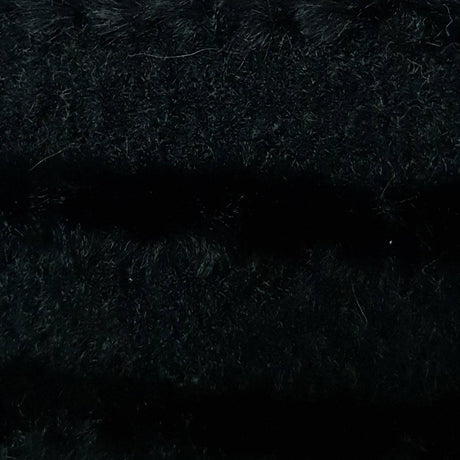 Embossing Faux Fur Fabric-Black