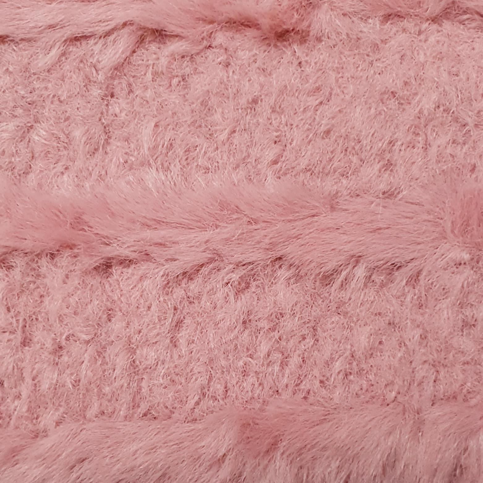 Embossing Faux Fur Fabric - FAB 1199 - 2.Rouge