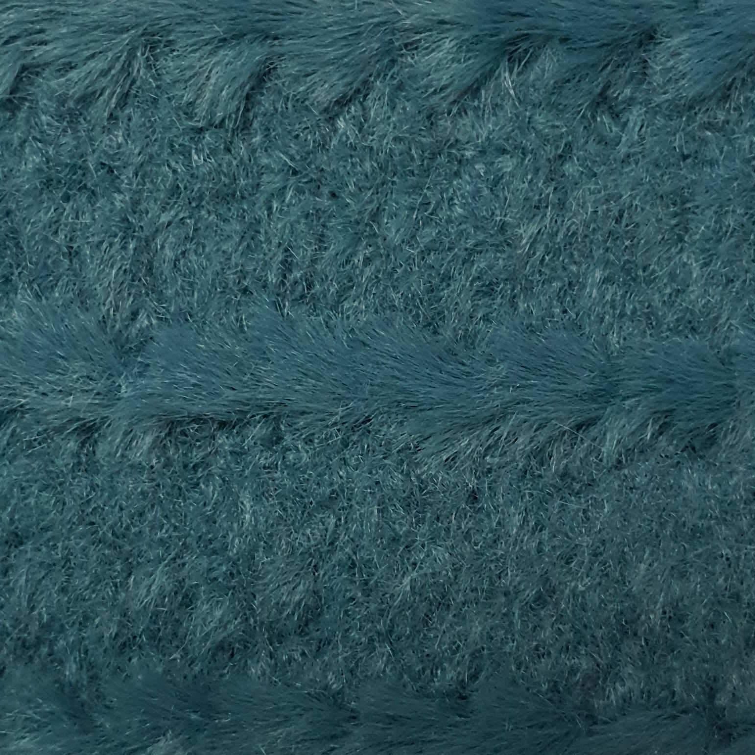 Embossing Faux Fur Fabric - FAB 1199 - 4.Ocean