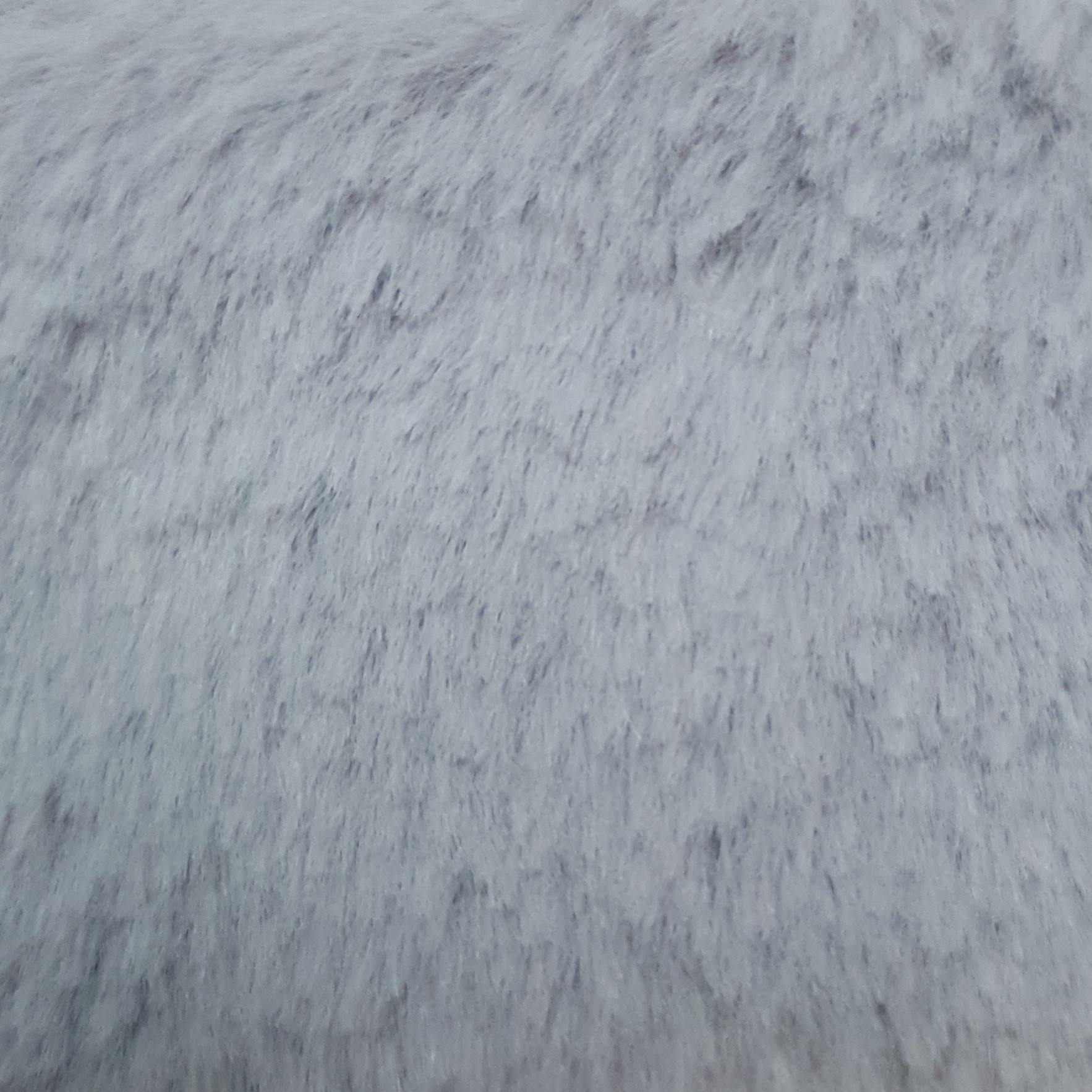 10MM Faux Fur Fabric-Silver