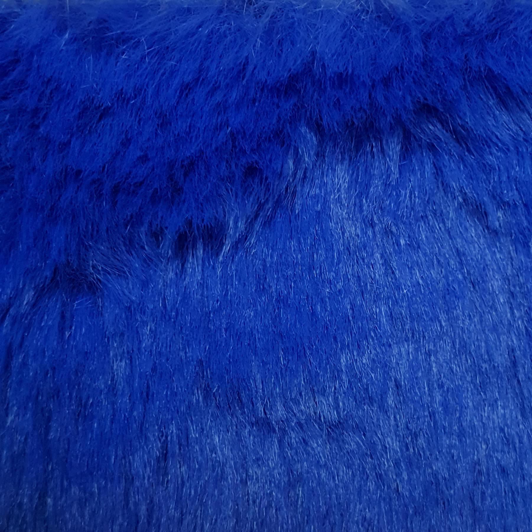 10MM Faux Fur Fabric-Blue