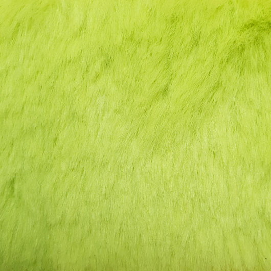 10MM Faux Fur Fabric-Lime