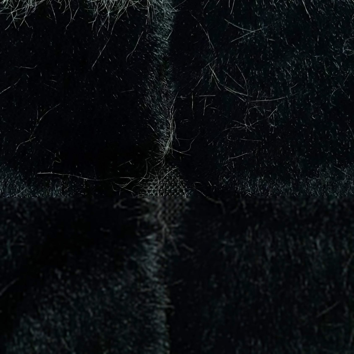 Square Texture Faux Fur Fabric | FAB1208 | 1.Grey/Ivory, 2.Brown/Ivory, 3.Black by Fabricis.com #