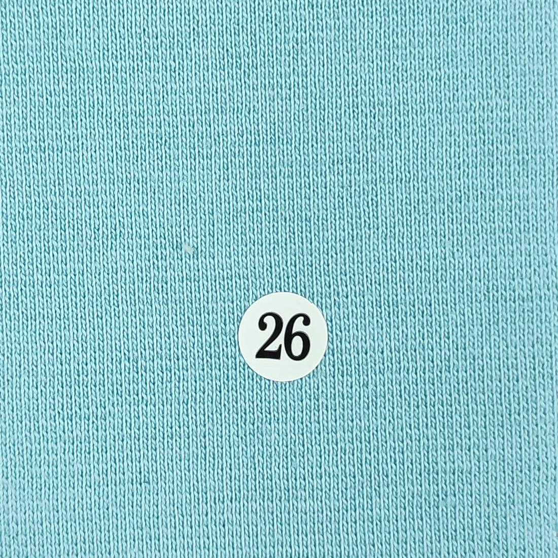 Cotton Polyester Spandex Ponte Knit-Aqua