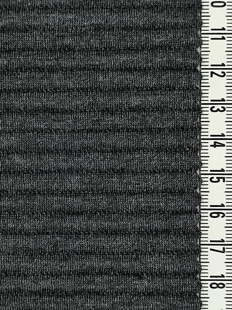 5mm Stripe Jacquard T/R/S Knit | FAB1250 | 1.Grey, 2.Charcoal, 3.Ivory, 4.Black by Fabricis.com #