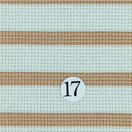 10mm Stripe T/R/S Knit-Ivory/Pink