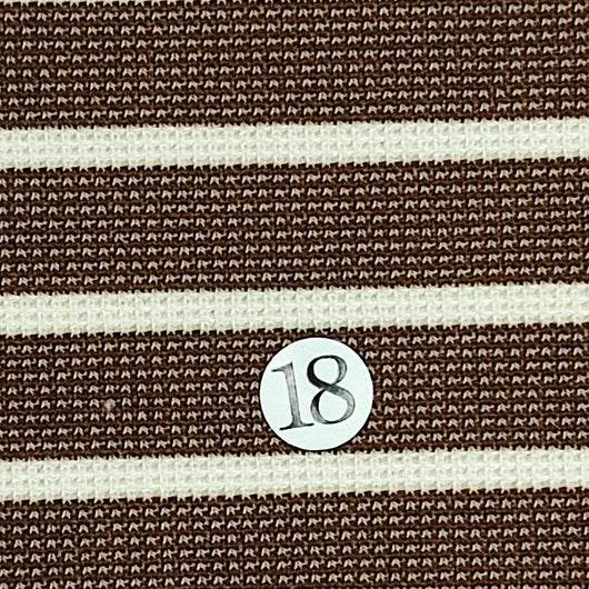 10mm Stripe T/R/S Knit-Brown