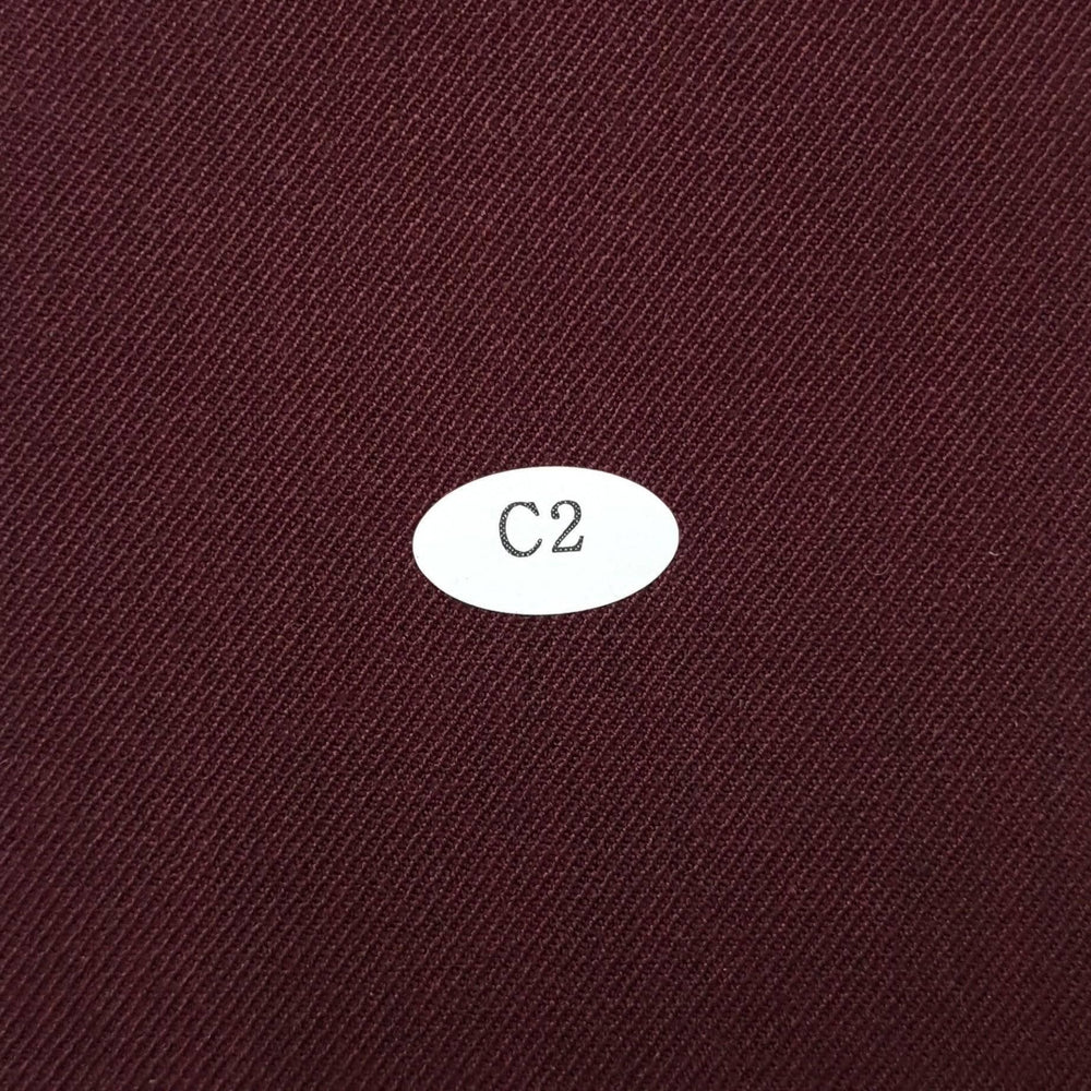 1.Brown (203)-2.WIne (C2)-3.Almost Black Green (32)-4.Navy (91)-5.Black (L1) - Bally Poly Wool Rayon Woven Fabric - FAB 1262