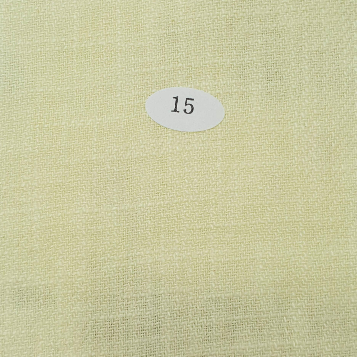 Linen Cotton BioWashing Woven Fabric-Ivory Yellow