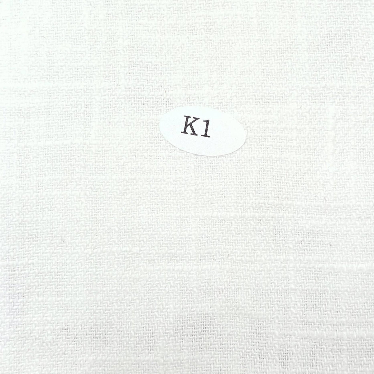 Linen Cotton BioWashing Woven Fabric-White