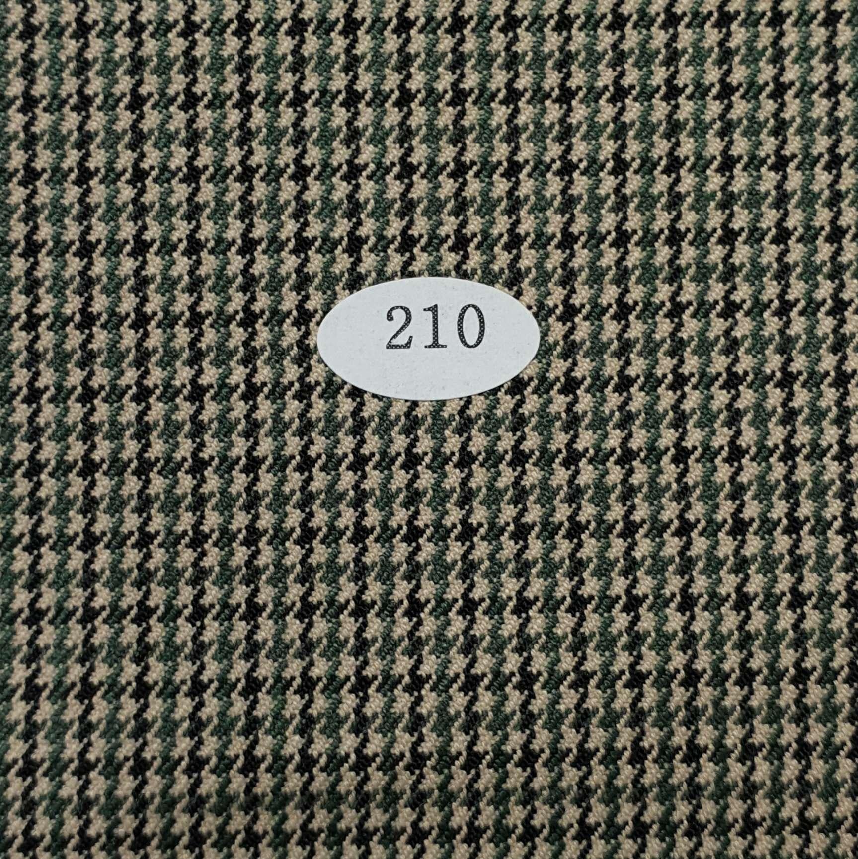 Poly Rayon Check Woven Fabric - FAB 1274 - 8.Green Black