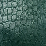 Fake Crocodile Skin PU Fabric | FAB1298 | 1.Dark Slate Blue, 2.Sepia, 3.Green, 4.Pink, 5.Red, 6.Purple, 7.Orange, 8.Black by Fabricis.com #
