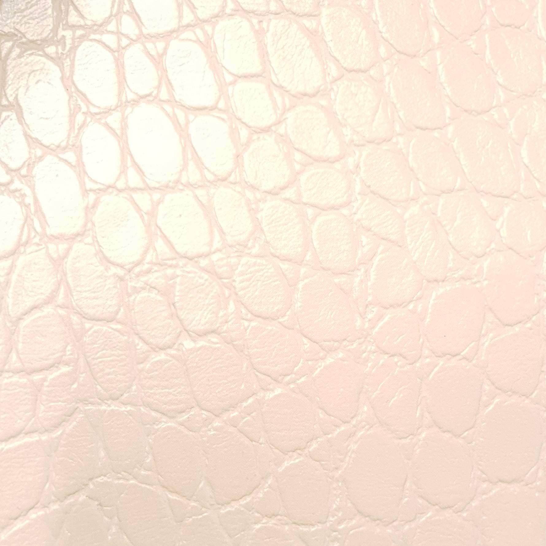 1.Dark Slate Blue-2.Sepia-3.Green-4.Pink-5.Red - Fake Crocodile Skin PU Fabric - FAB 1298