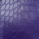 Fake Crocodile Skin PU Fabric | FAB1298 | 1.Dark Slate Blue, 2.Sepia, 3.Green, 4.Pink, 5.Red, 6.Purple, 7.Orange, 8.Black by Fabricis.com #