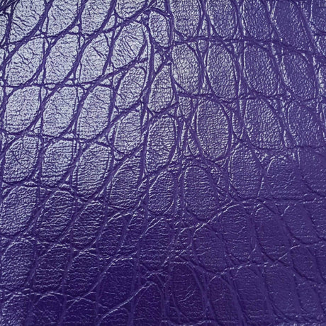 Fake Crocodile Skin PU Fabric | FAB1298 | 1.Dark Slate Blue, 2.Sepia, 3.Green, 4.Pink, 5.Red, 6.Purple, 7.Orange, 8.Black by Fabricis.com #