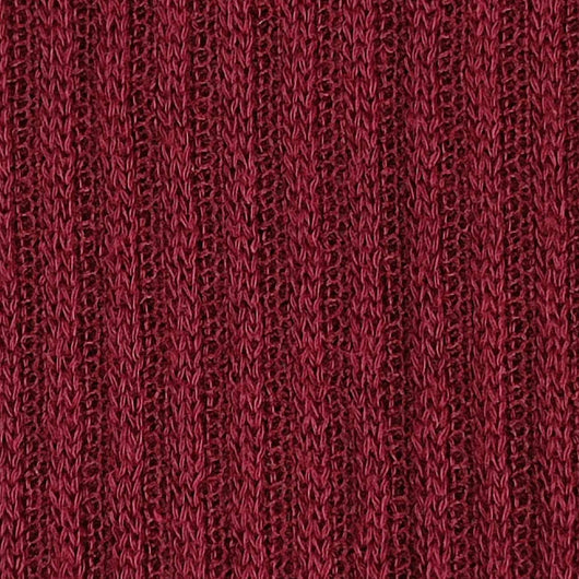 Rib Brush Polyester Spandex Knit-Burgundy