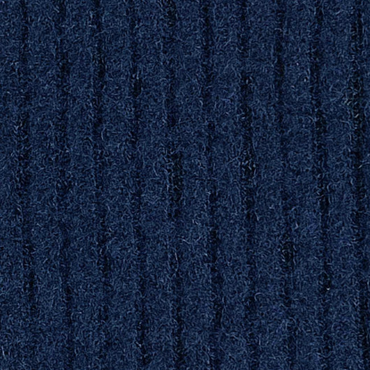 Rib Brush Polyester Spandex Knit-Navy
