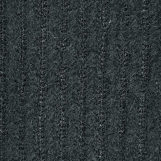 Rib Brush Polyester Spandex Knit-Black