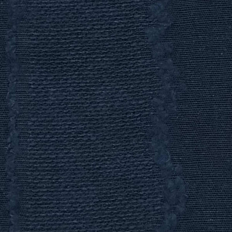 Stripe Jacquard Linen Cotton Woven Fabric-Navy
