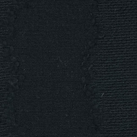 Stripe Jacquard Linen Cotton Woven Fabric-Black