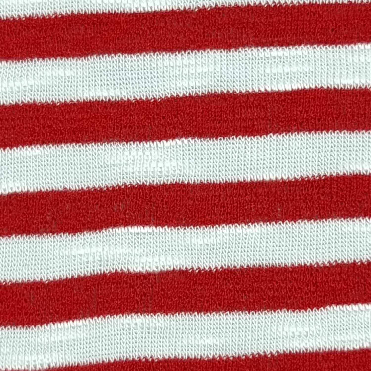 20mm T/R Stripe Knit Fabric-Red