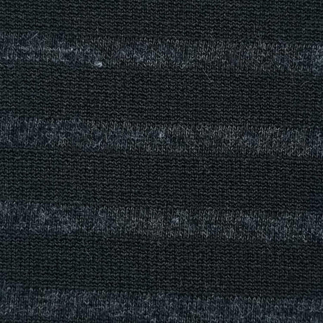 19mm Ponte Roma Stripe Polyester Acrylic Spandex Knit Fabric-Black