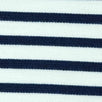 20mm Ponte Roma Stripe Polyester Acrylic Spandex Knit Fabric-Navy