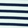 20mm Ponte Roma Stripe Polyester Acrylic Spandex Knit Fabric-Navy