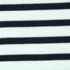 21mm Ponte Roma Stripe Polyester Acrylic Spandex Knit Fabric-Black