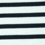 21mm Ponte Roma Stripe Polyester Acrylic Spandex Knit Fabric-Black