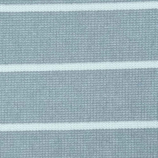 27mm Stripe T/C Spandex Knit Fabric-Grey