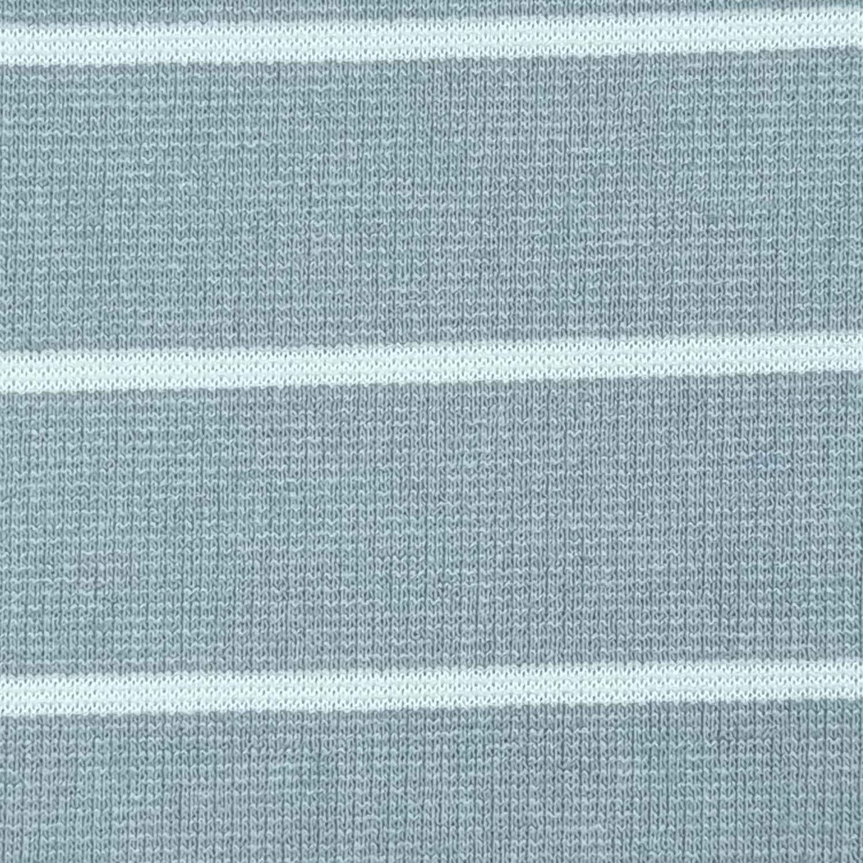 27mm Stripe T/C Spandex Knit Fabric-Grey