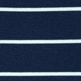 30mm Stripe T/C Spandex Knit Fabric-Navy